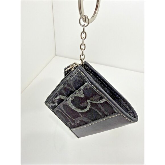 Authentic COACH Signature C Logo Shoulder Bag & Matching Wallet Set – Black Shim - Picture 15 of 16